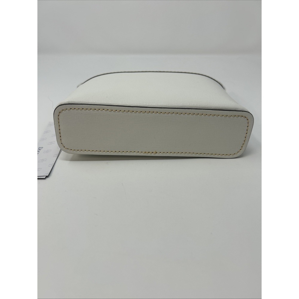 NWT Dooney & Bourke Saffiano Mini Domed Crossbody Off White Gold Hardware - Picture 6 of 11